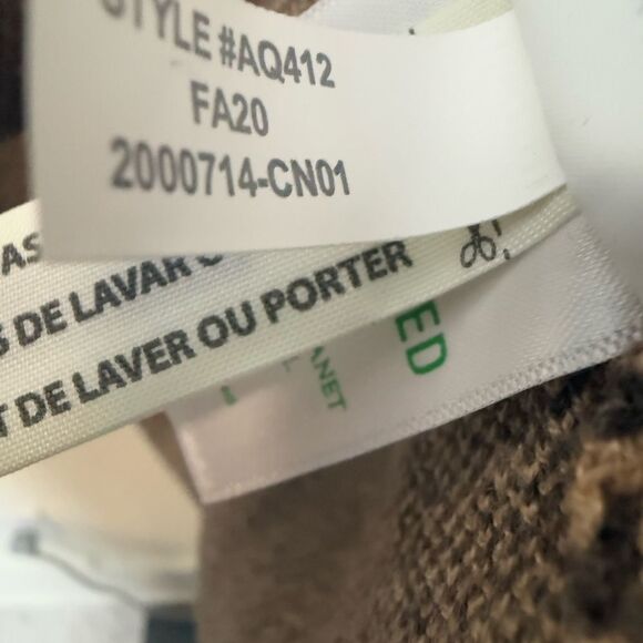 J Crew Sophie open-front sweater-blazer in chevron Heather coffee khaki size S - Picture 4 of 5